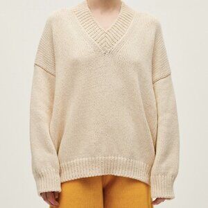 NWOT Babaa no64 jumper sweater, 100% cotton, thick knit, one size